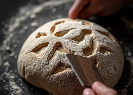 Scoring patterns on bread dough